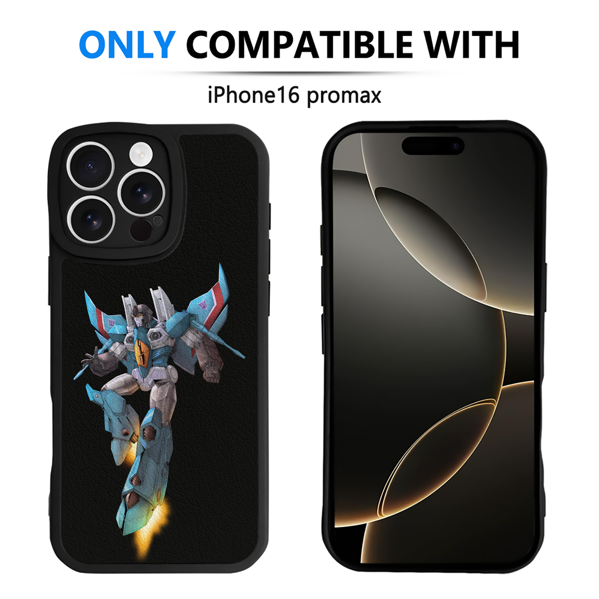 （画像用） Transformers トランスフォーマー 【iPhone 16シリーズ対応】シリコンスマホケース（レザー調） 材質：シリコン